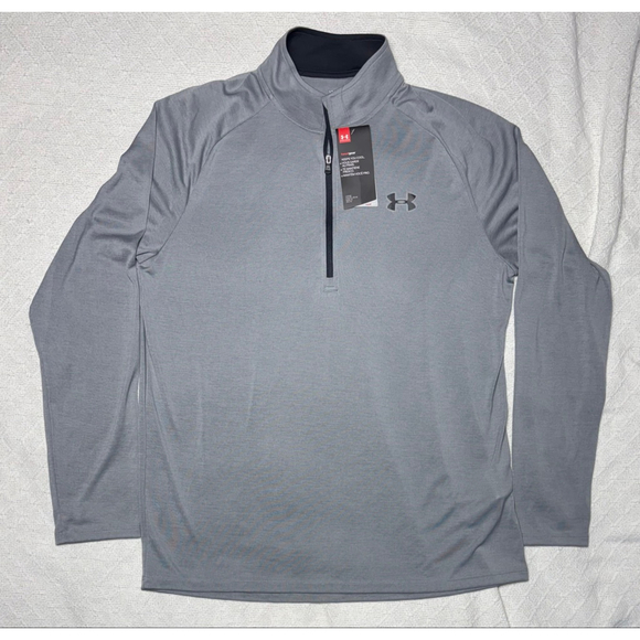 Under Armour Other - NWT Men's Under Armour Loose Grey Golf Running Heat Gear Quarter Zip Size Large